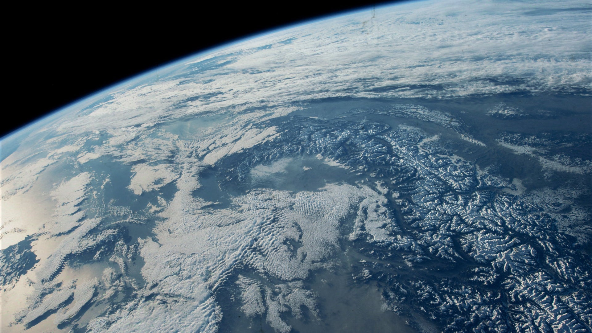 View of earth from space